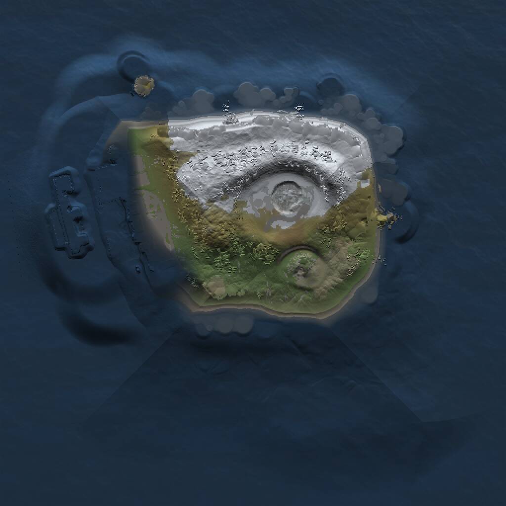 Rust Map: Procedural Map, Size: 1000, Seed: 805923973, 3 Monuments