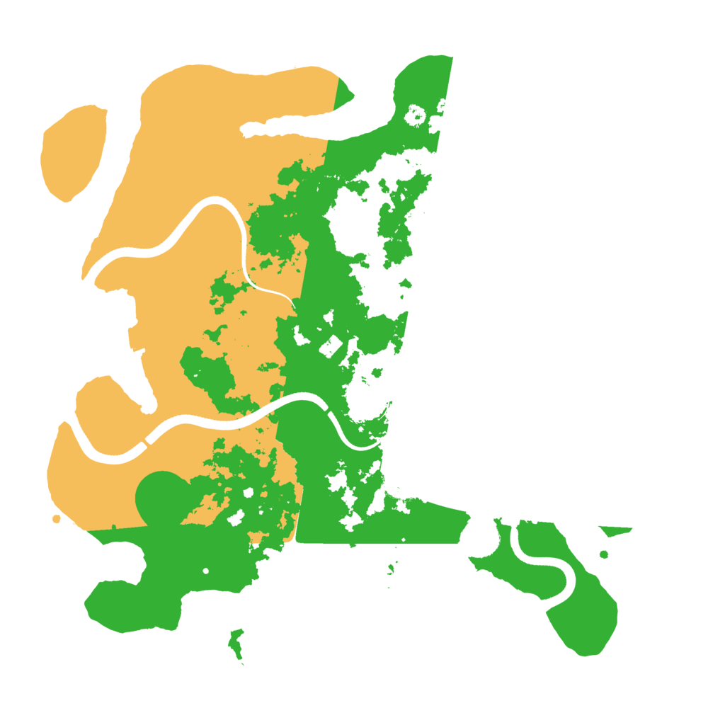 Biome Rust Map: Procedural Map, Size: 3500, Seed: 242411