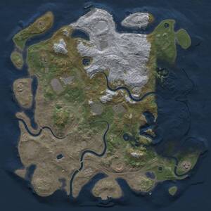 Thumbnail Rust Map: Procedural Map, Size: 4250, Seed: 676767, 16 Monuments