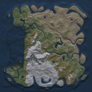 Thumbnail Rust Map: Procedural Map, Size: 5000, Seed: 363708901, 17 Monuments
