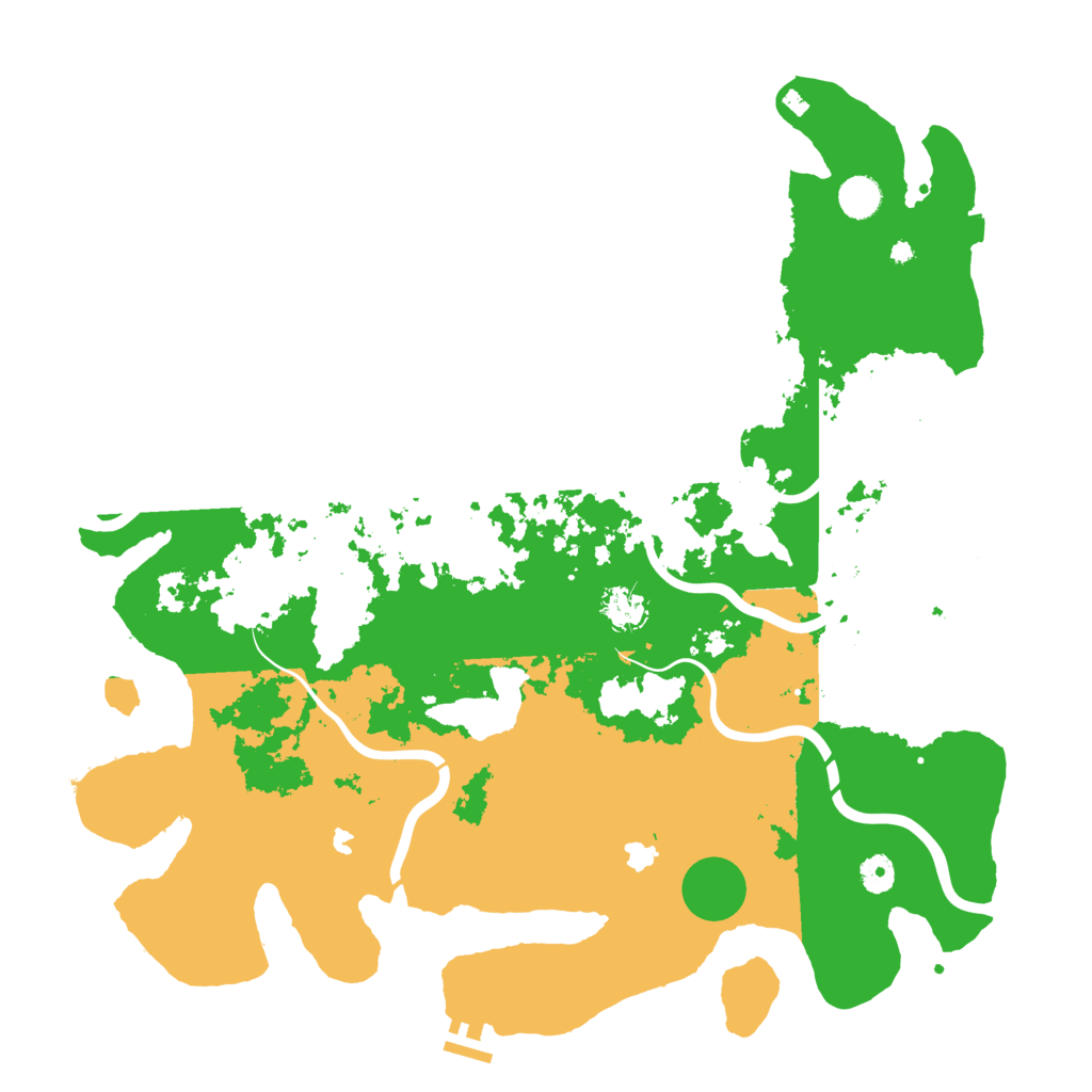 Biome Rust Map: Procedural Map, Size: 4500, Seed: 41113866