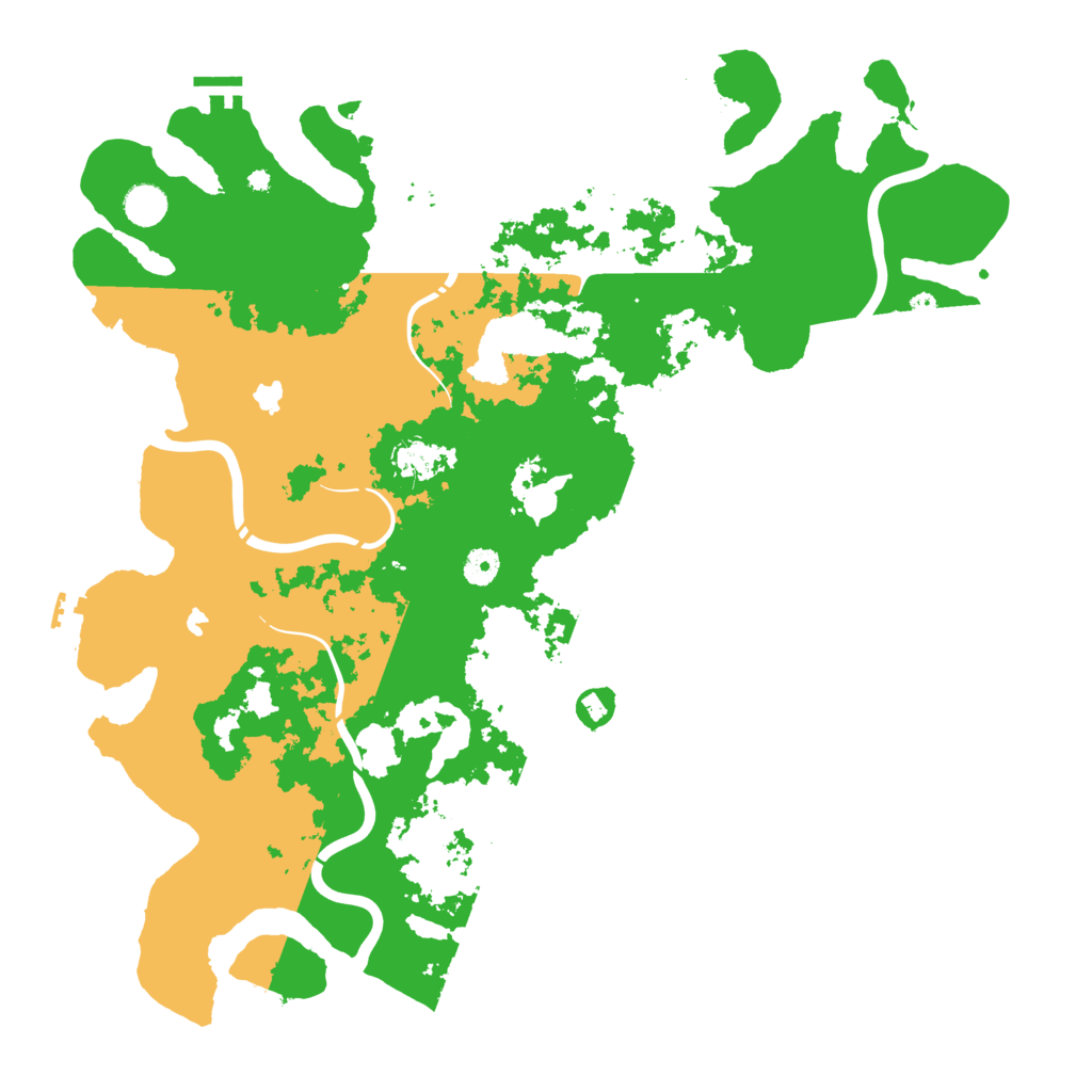 Biome Rust Map: Procedural Map, Size: 4500, Seed: 258