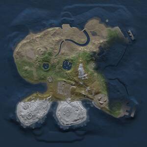 Thumbnail Rust Map: Procedural Map, Size: 2250, Seed: 987298, 8 Monuments