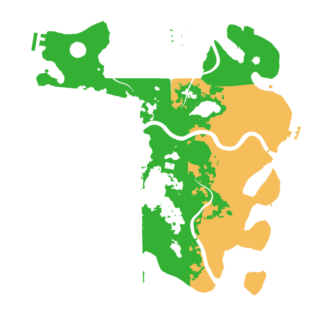 Biome Rust Map: Procedural Map, Size: 3500, Seed: 918301994