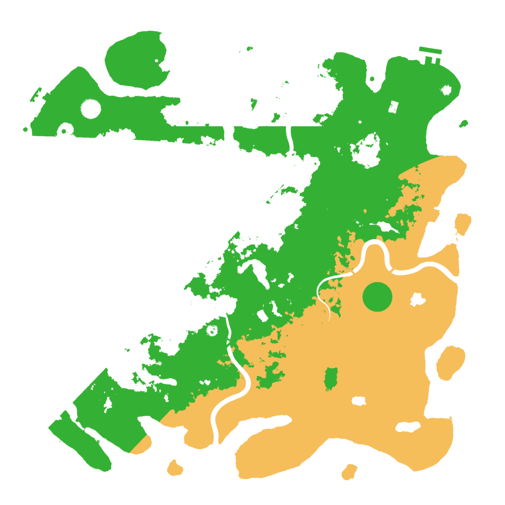 Biome Rust Map: Procedural Map, Size: 4500, Seed: 2002077149