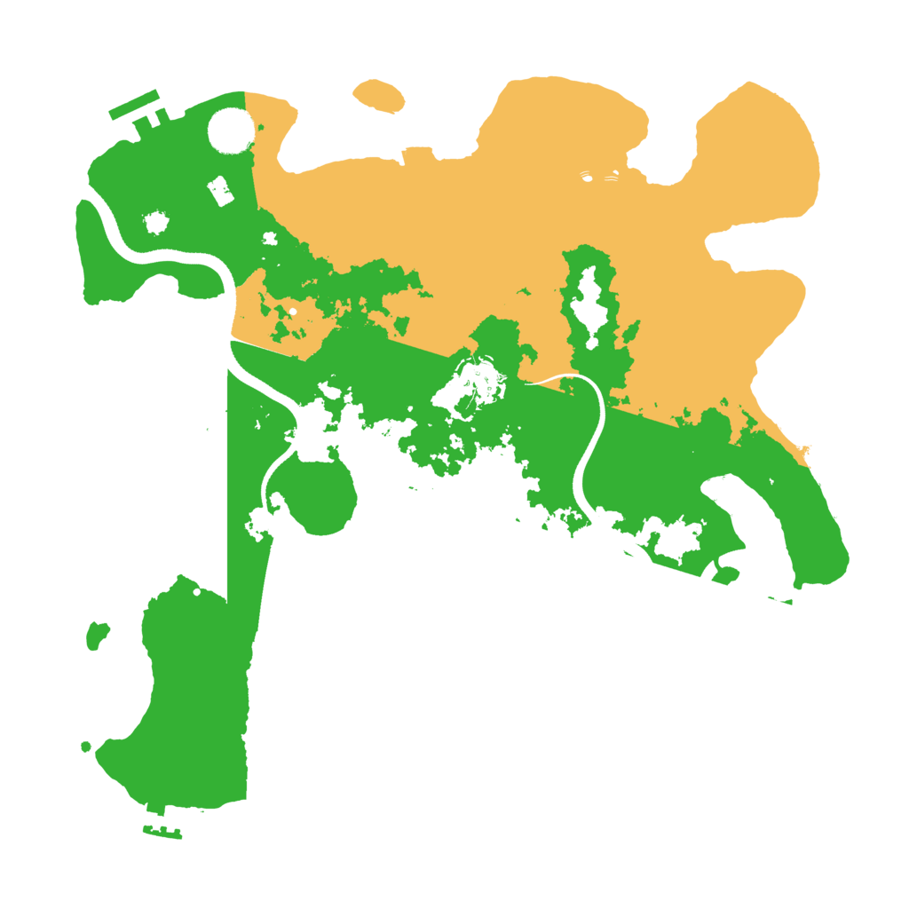 Biome Rust Map: Procedural Map, Size: 3500, Seed: 754014096