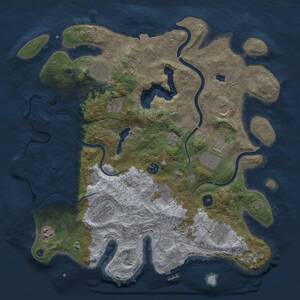 Thumbnail Rust Map: Procedural Map, Size: 4000, Seed: 1022026, 16 Monuments