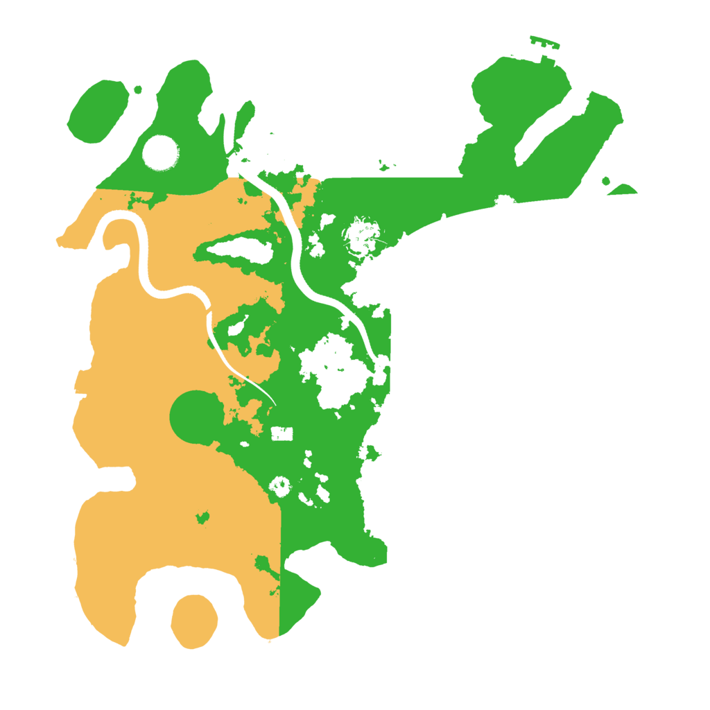 Biome Rust Map: Procedural Map, Size: 3500, Seed: 7485650