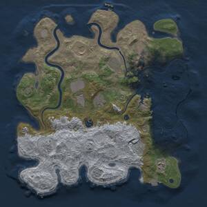 Thumbnail Rust Map: Procedural Map, Size: 3800, Seed: 790667934, 16 Monuments