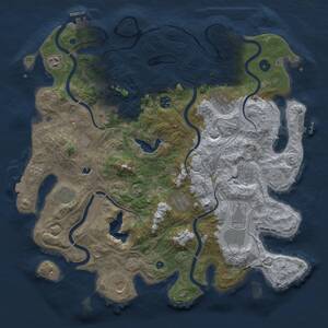 Thumbnail Rust Map: Procedural Map, Size: 4250, Seed: 808237247, 15 Monuments