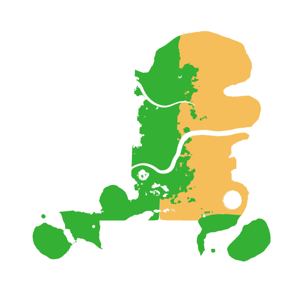 Biome Rust Map: Procedural Map, Size: 2800, Seed: 2124395493