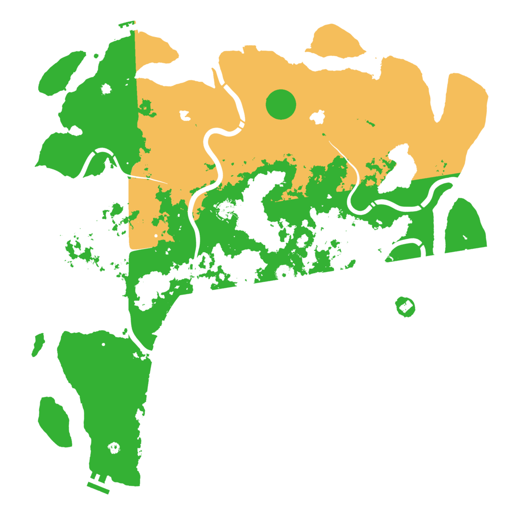 Biome Rust Map: Procedural Map, Size: 4500, Seed: 420579254