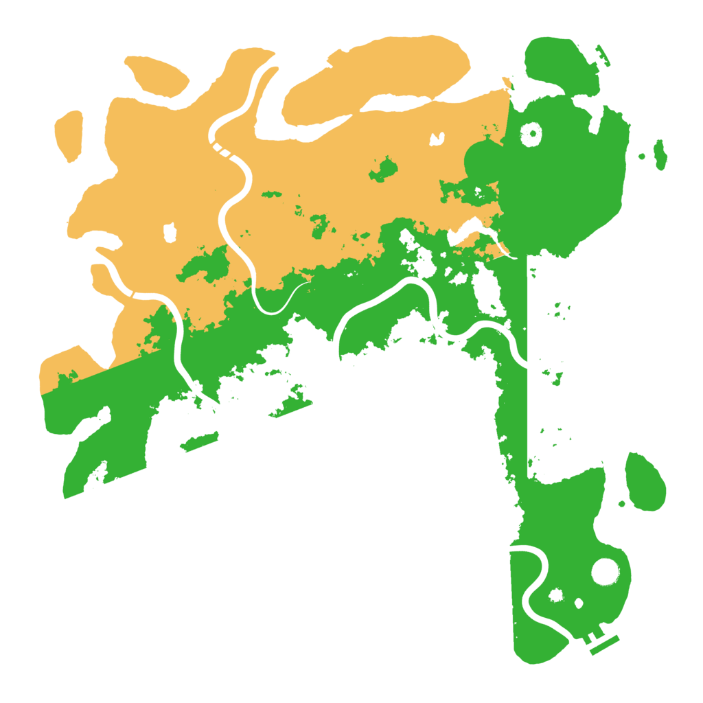 Biome Rust Map: Procedural Map, Size: 4500, Seed: 2030823464