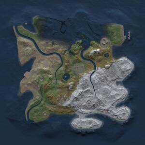 Thumbnail Rust Map: Procedural Map, Size: 3000, Seed: 195734238, 11 Monuments