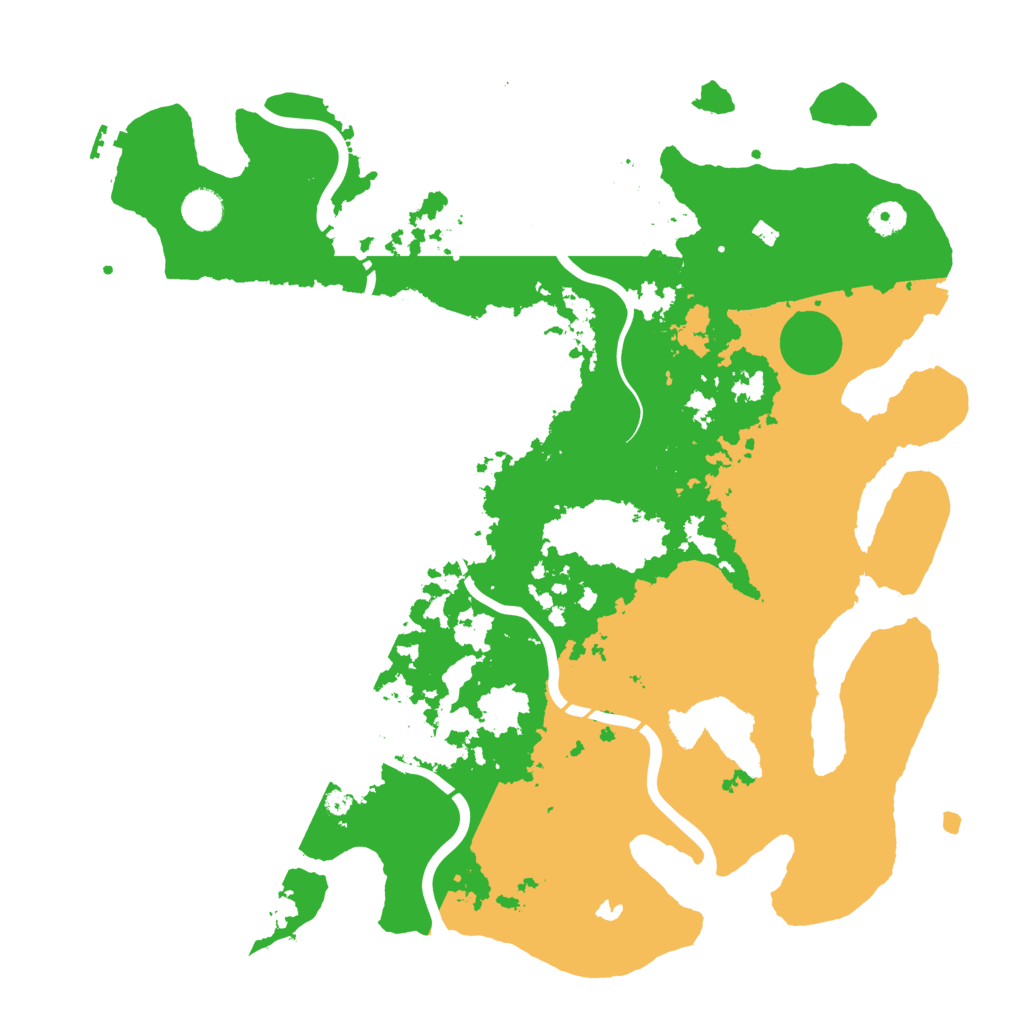 Biome Rust Map: Procedural Map, Size: 4350, Seed: 9663457