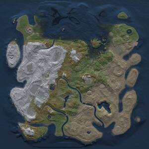 Thumbnail Rust Map: Procedural Map, Size: 4350, Seed: 9663457, 17 Monuments