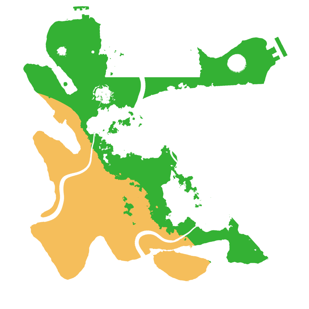 Biome Rust Map: Procedural Map, Size: 3000, Seed: 338387403