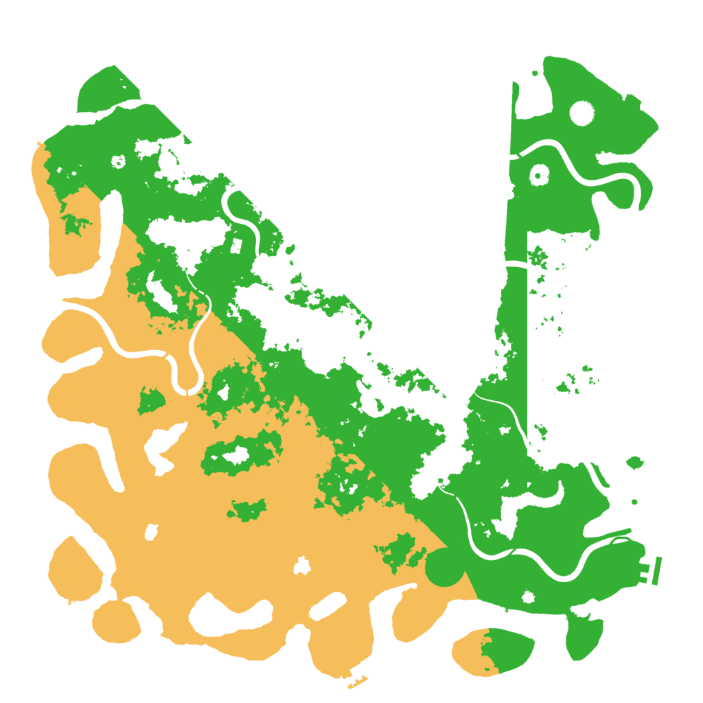 Biome Rust Map: Procedural Map, Size: 5000, Seed: 20250814