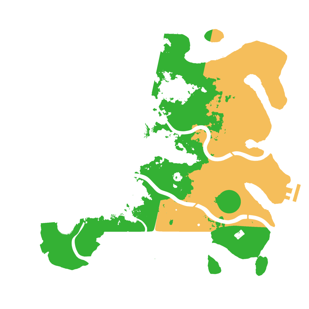 Biome Rust Map: Procedural Map, Size: 3500, Seed: 5683