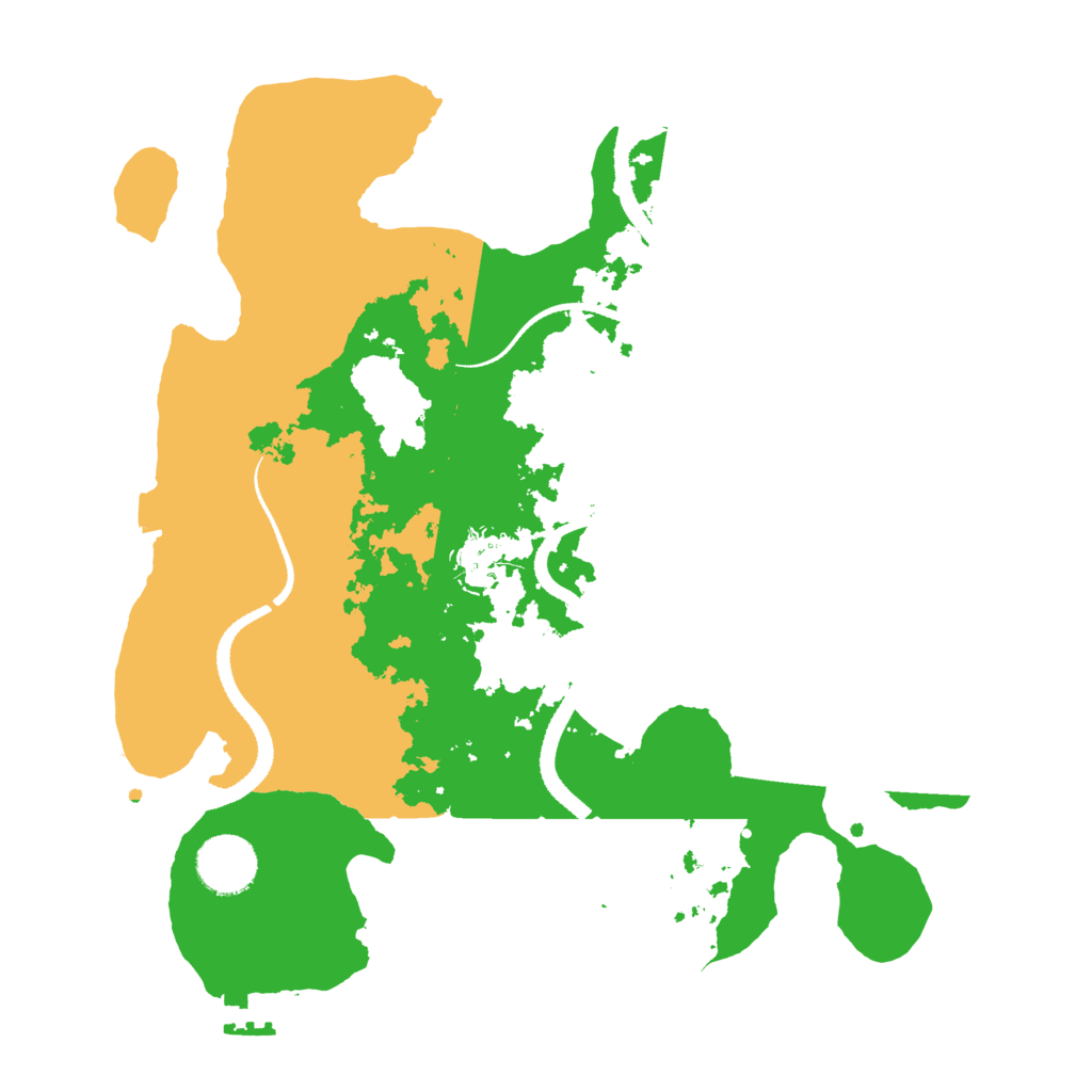 Biome Rust Map: Procedural Map, Size: 3200, Seed: 1613362585