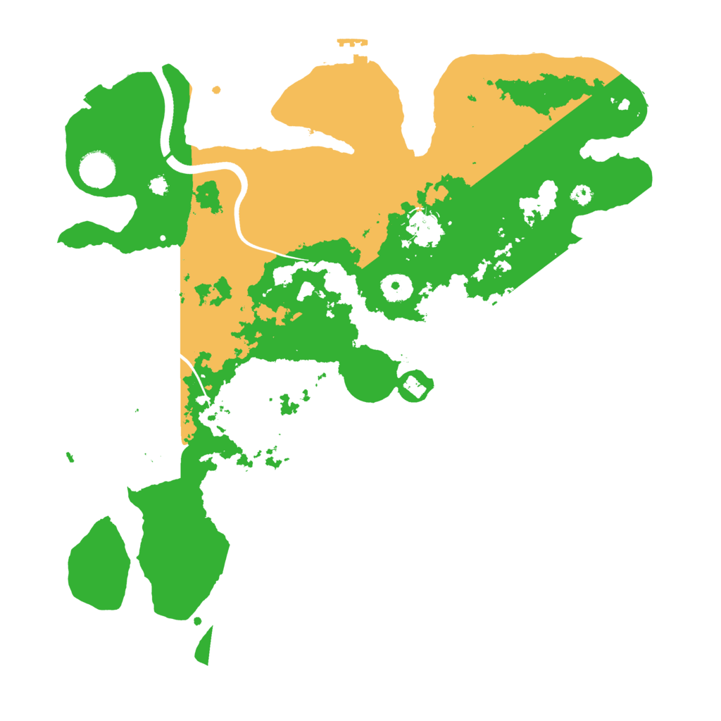 Biome Rust Map: Procedural Map, Size: 3600, Seed: 560542168