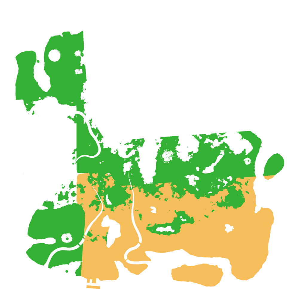 Biome Rust Map: Procedural Map, Size: 4500, Seed: 344500504