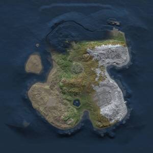 Thumbnail Rust Map: Procedural Map, Size: 2000, Seed: 1682148, 4 Monuments