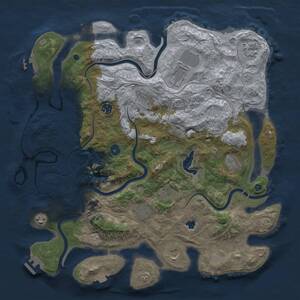 Thumbnail Rust Map: Procedural Map, Size: 4250, Seed: 504122025, 16 Monuments