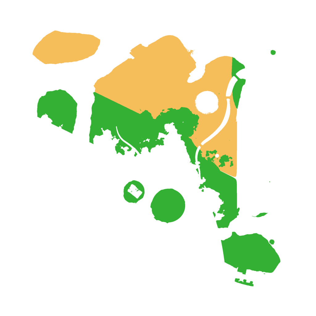 Biome Rust Map: Procedural Map, Size: 2500, Seed: 742918