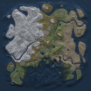 Thumbnail Rust Map: Procedural Map, Size: 4350, Seed: 3567145, 15 Monuments