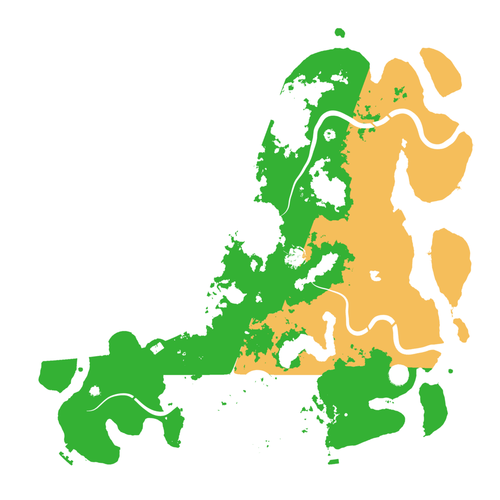 Biome Rust Map: Procedural Map, Size: 4350, Seed: 3567145