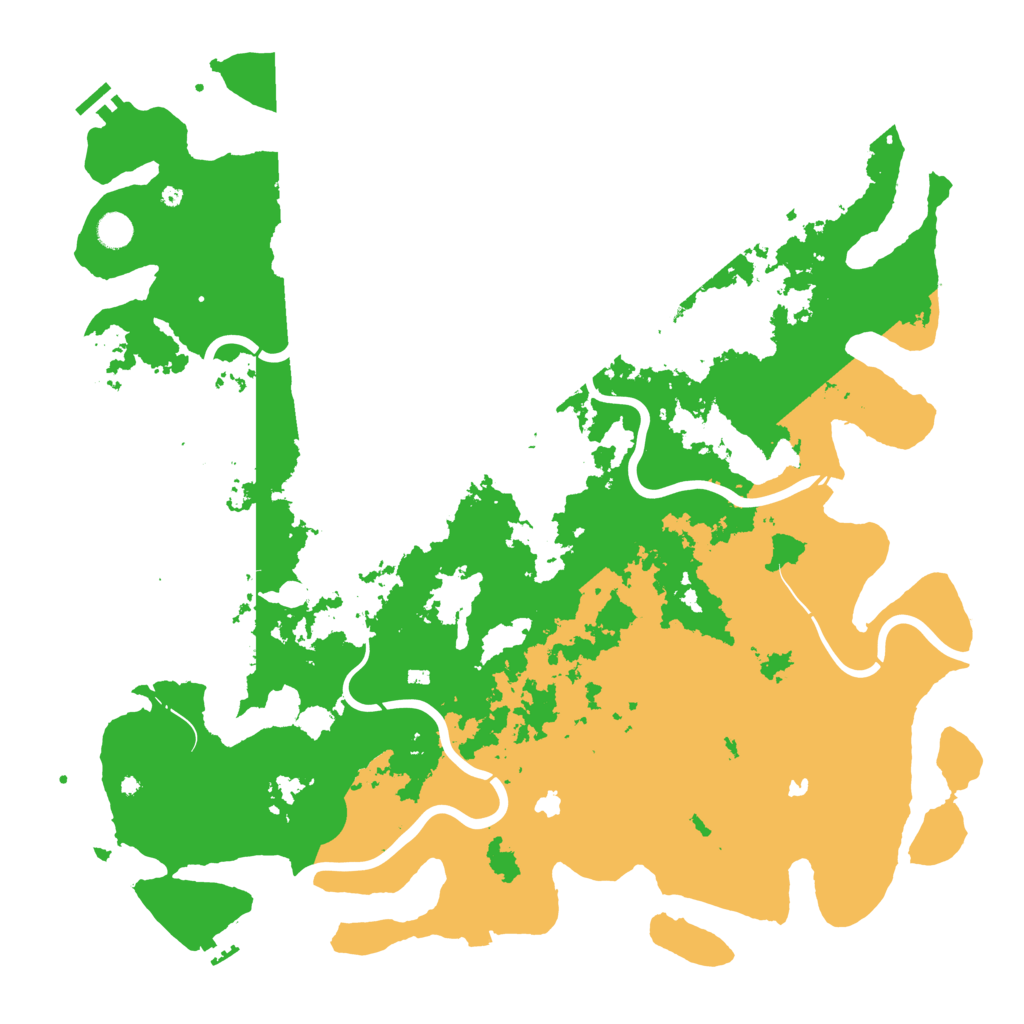 Biome Rust Map: Procedural Map, Size: 5000, Seed: 624929495