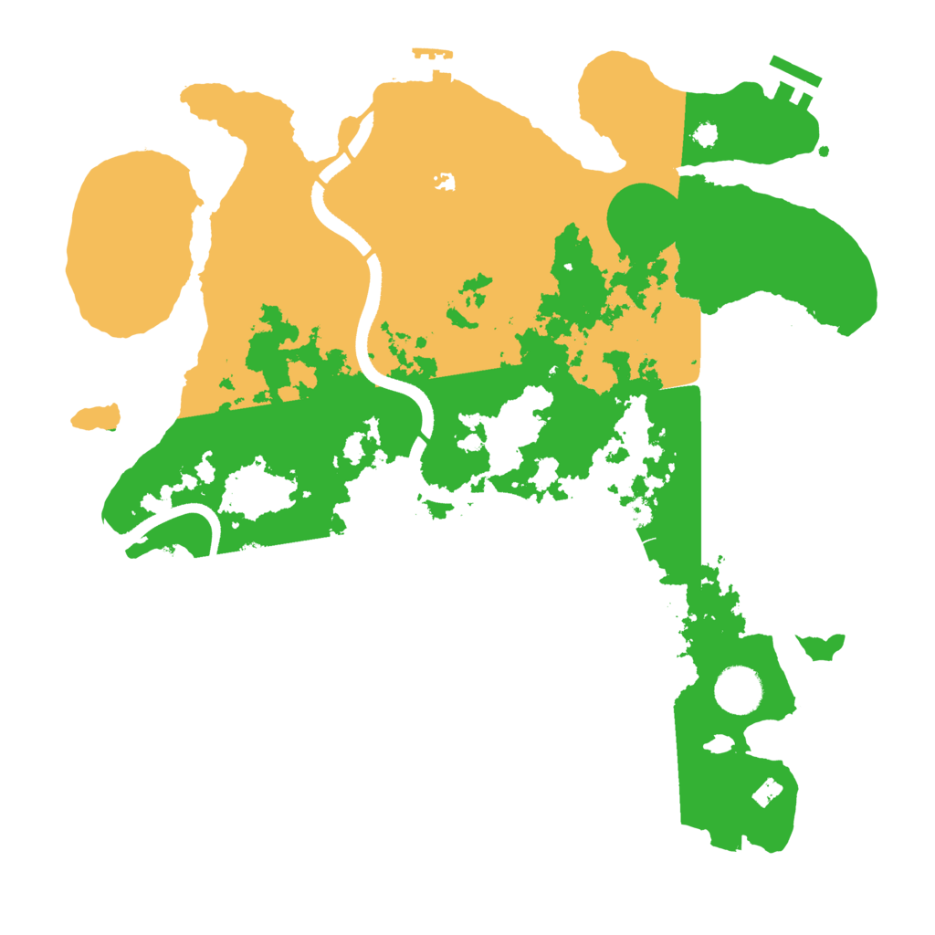 Biome Rust Map: Procedural Map, Size: 3500, Seed: 236030659