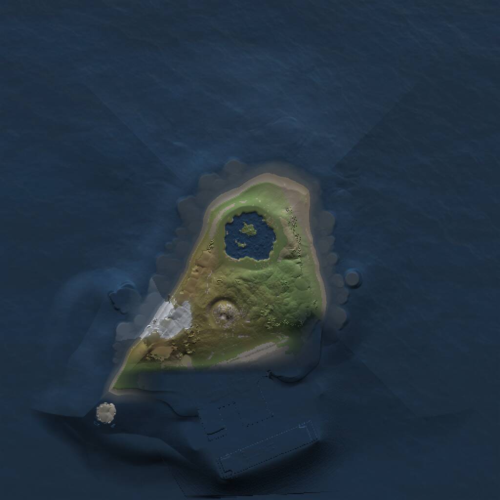 Rust Map: Procedural Map, Size: 1000, Seed: 77781, 2 Monuments