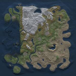 Thumbnail Rust Map: Procedural Map, Size: 4500, Seed: 1356419649, 17 Monuments