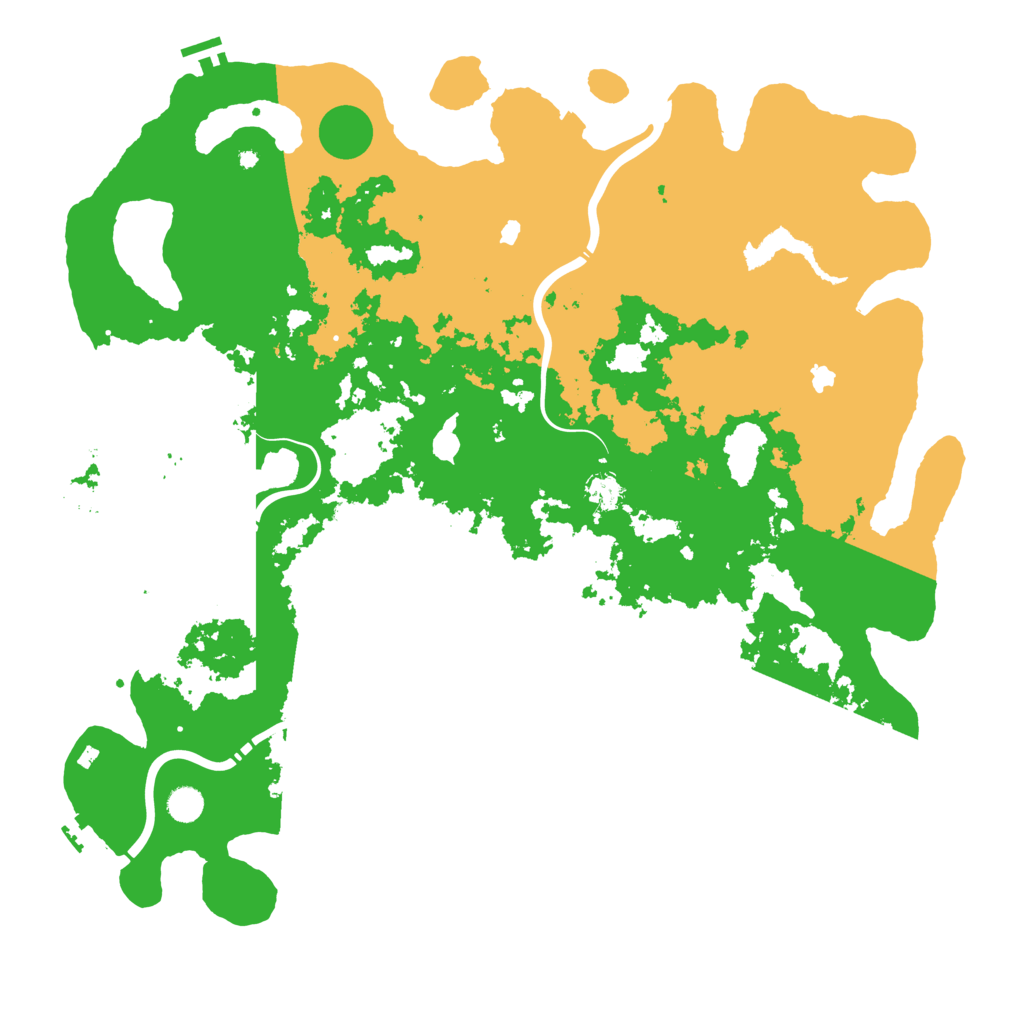 Biome Rust Map: Procedural Map, Size: 5000, Seed: 256810617