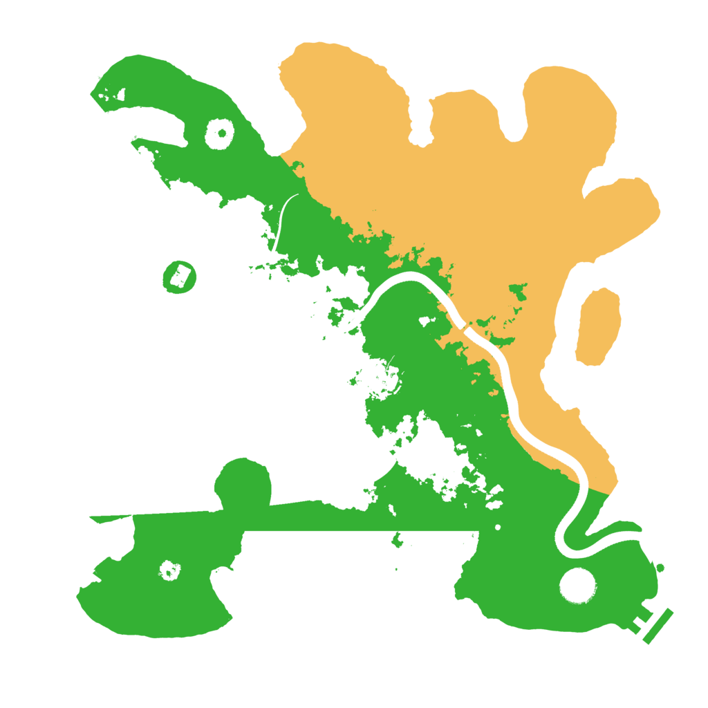 Biome Rust Map: Procedural Map, Size: 3500, Seed: 653872119
