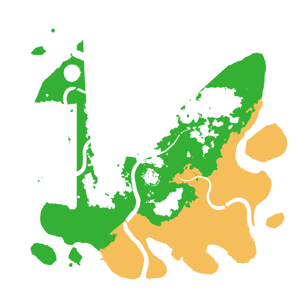 Biome Rust Map: Procedural Map, Size: 3250, Seed: 1990144902