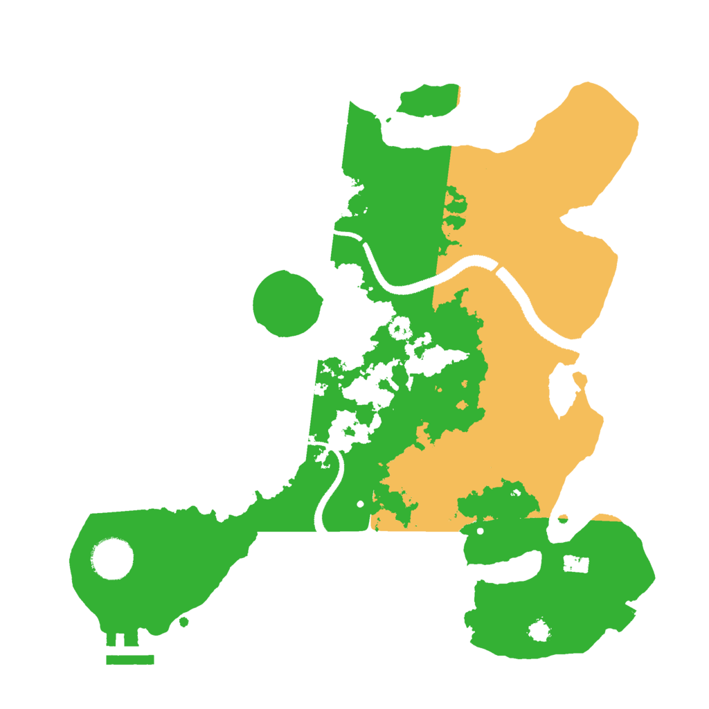 Biome Rust Map: Procedural Map, Size: 3000, Seed: 79455635