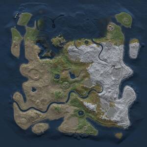 Thumbnail Rust Map: Procedural Map, Size: 4000, Seed: 414711474, 15 Monuments