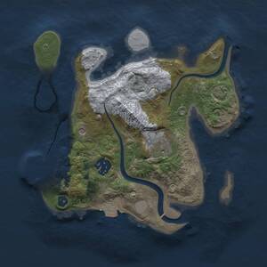 Thumbnail Rust Map: Procedural Map, Size: 2500, Seed: 1826433272, 6 Monuments