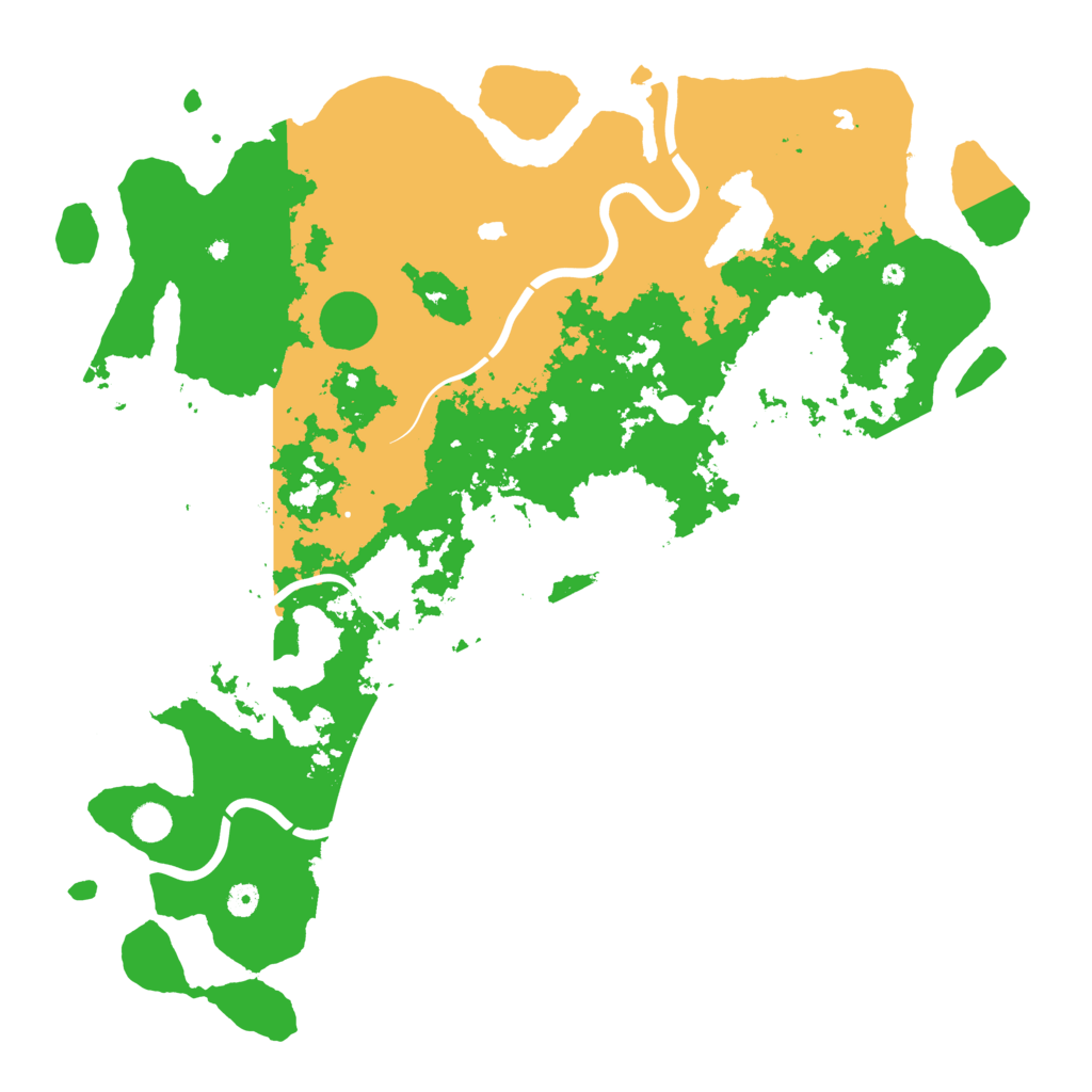 Biome Rust Map: Procedural Map, Size: 5000, Seed: 251463405