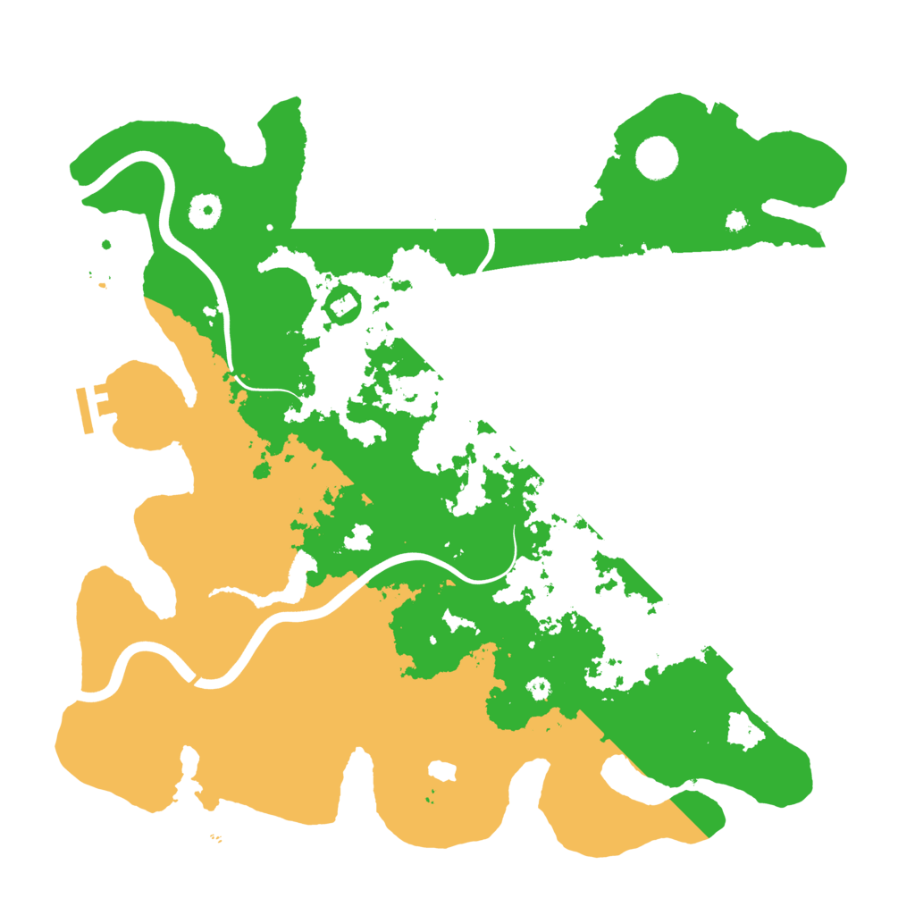 Biome Rust Map: Procedural Map, Size: 4000, Seed: 43210