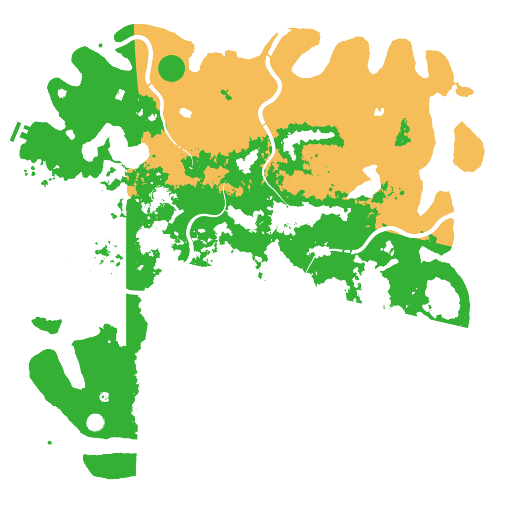 Biome Rust Map: Procedural Map, Size: 5000, Seed: 56562