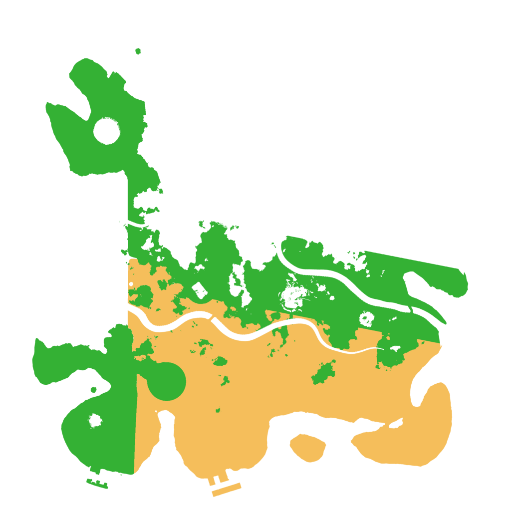 Biome Rust Map: Procedural Map, Size: 3500, Seed: 528829921