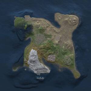 Thumbnail Rust Map: Procedural Map, Size: 2000, Seed: 1590789807, 6 Monuments