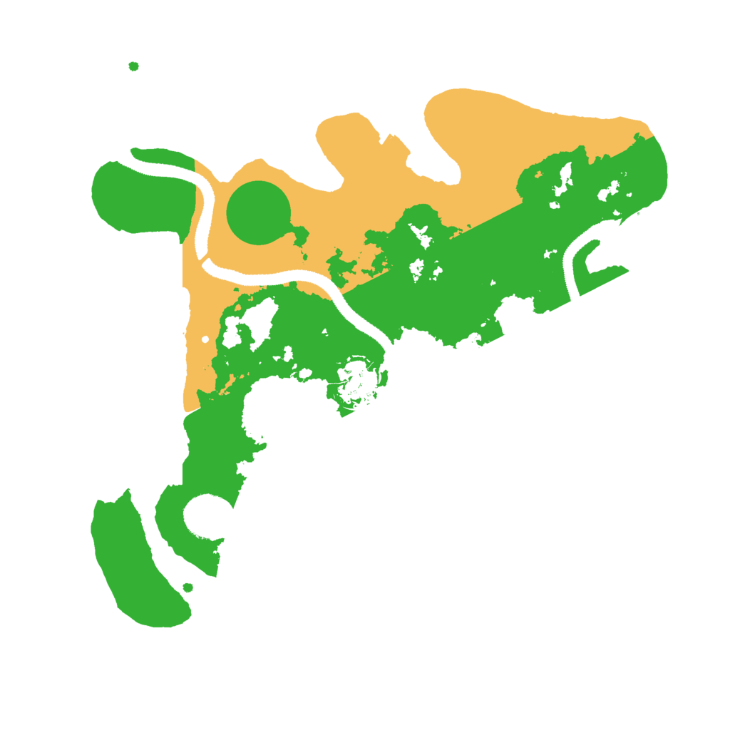 Biome Rust Map: Procedural Map, Size: 3000, Seed: 77780