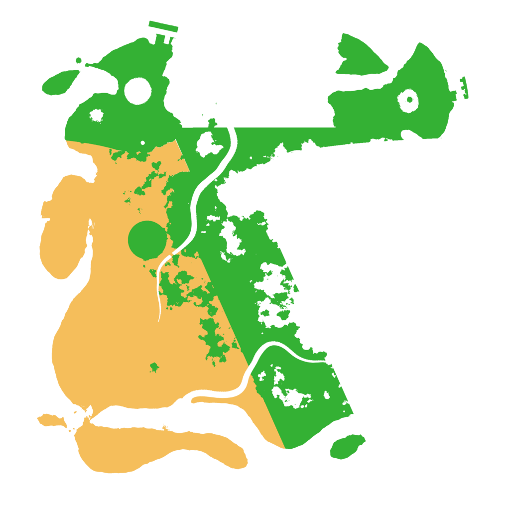 Biome Rust Map: Procedural Map, Size: 3500, Seed: 30081976