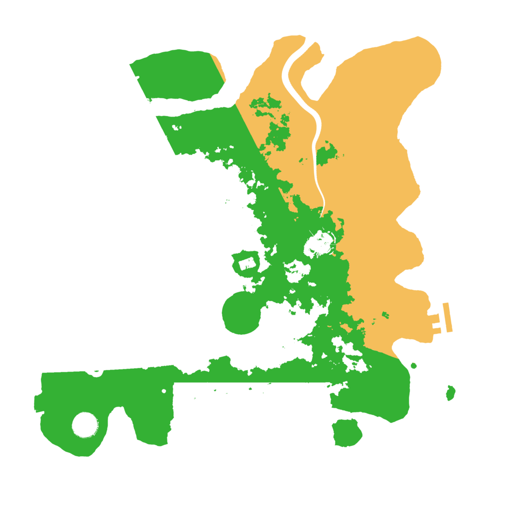 Biome Rust Map: Procedural Map, Size: 3500, Seed: 9090588