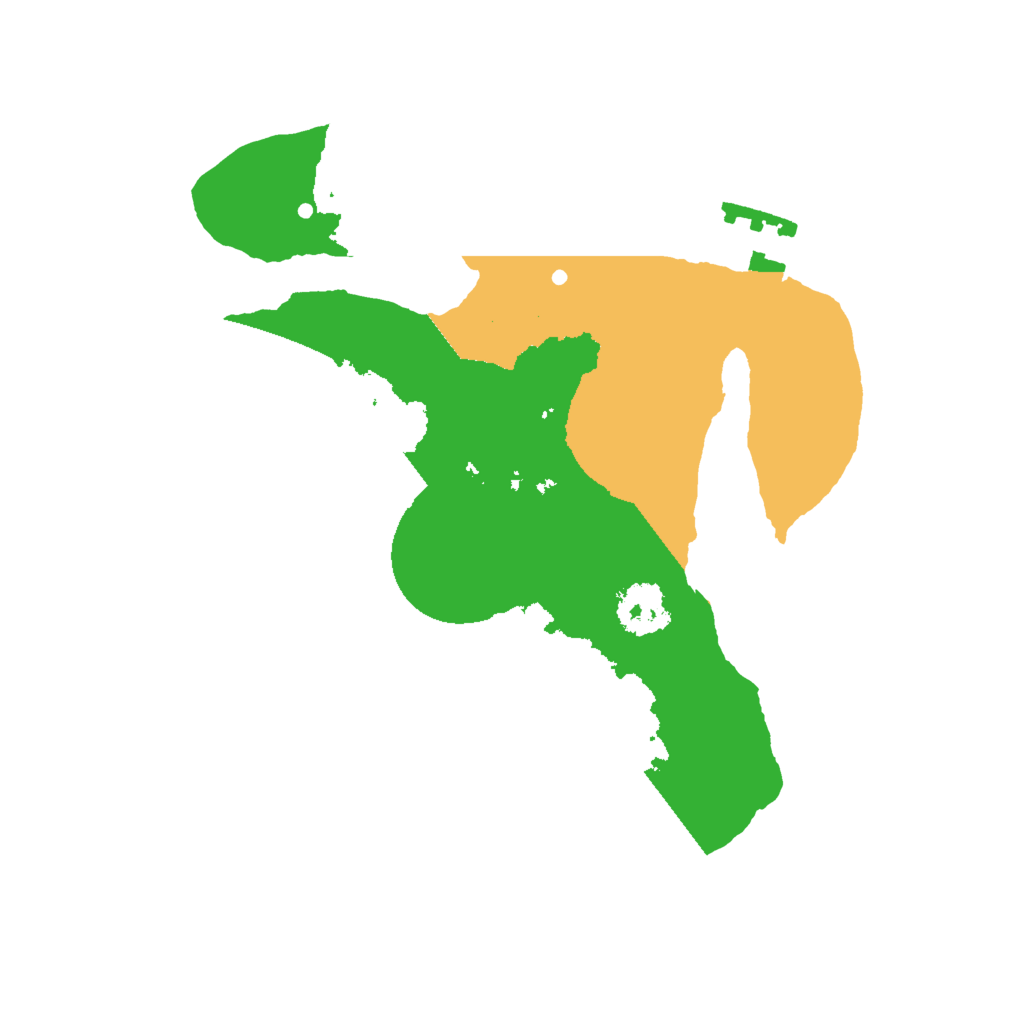 Biome Rust Map: Procedural Map, Size: 2000, Seed: 353181111